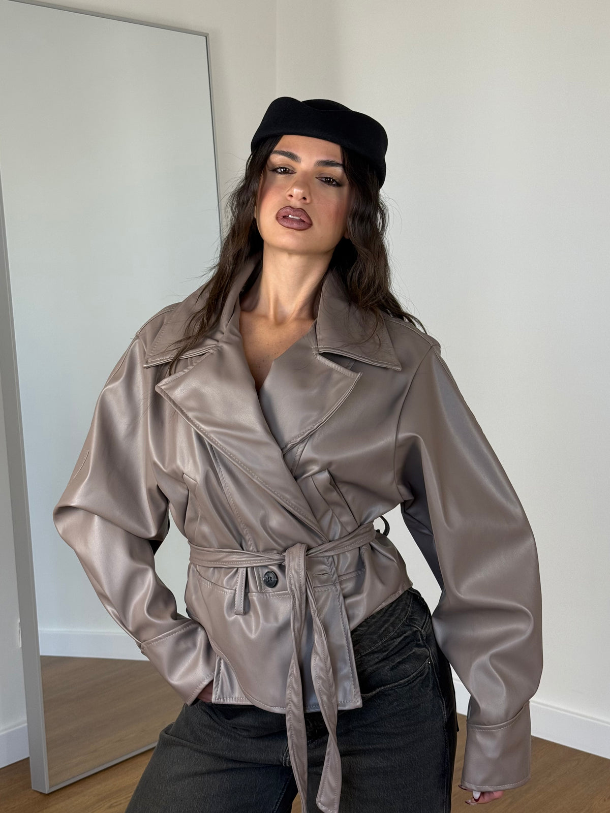 OLD ECOLEATHER VINTAGE JACKET BEIGE