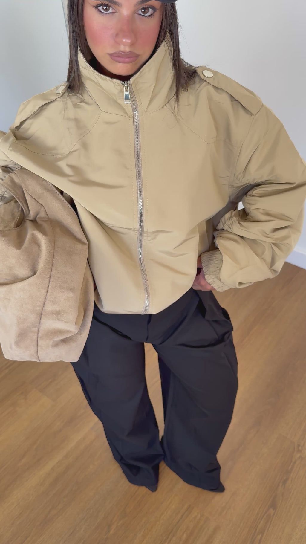 STRUCTURED WIDE PANT NERO